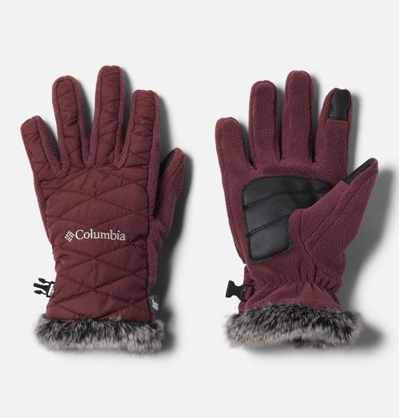 Columbia Heavenly Gloves Red For Women's NZ20791 New Zealand